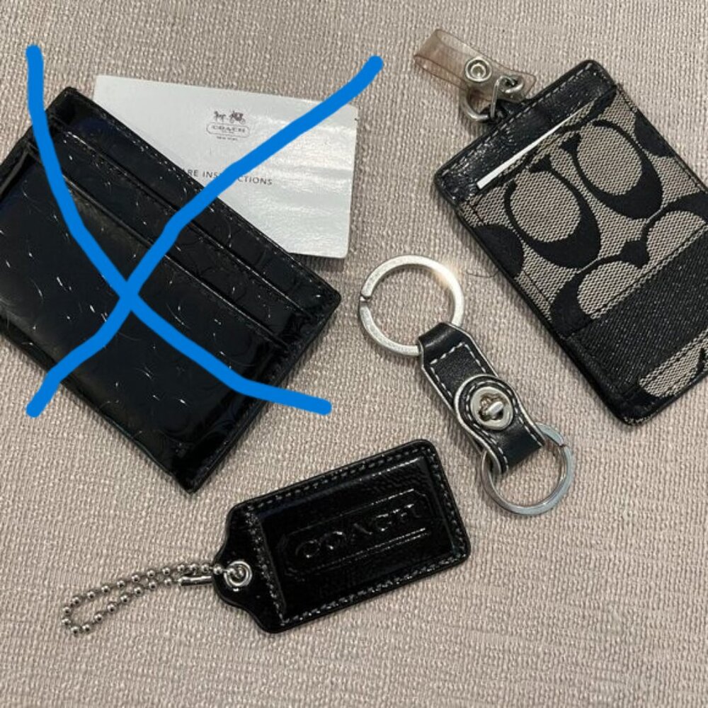 COACH Tags and Keychain